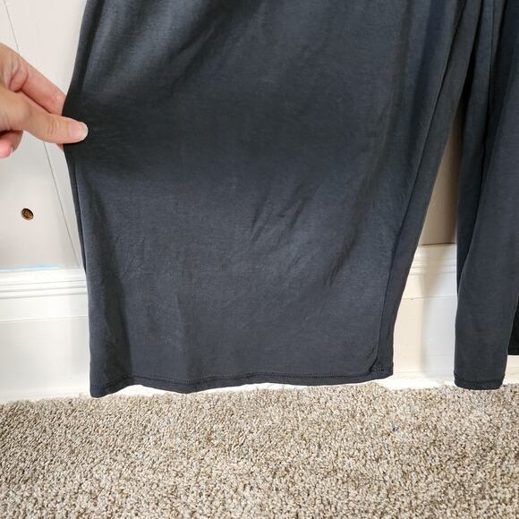 Saturday Sunday Anthropologie Jumpsuit M Wide Leg Gray - Picture 11 of 11